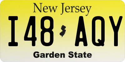 NJ license plate I48AQY