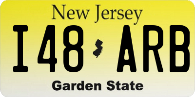 NJ license plate I48ARB