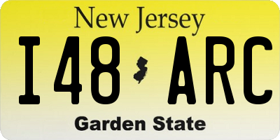 NJ license plate I48ARC