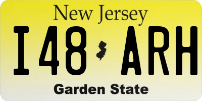 NJ license plate I48ARH