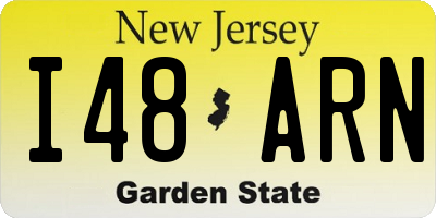 NJ license plate I48ARN