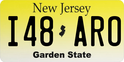 NJ license plate I48ARO