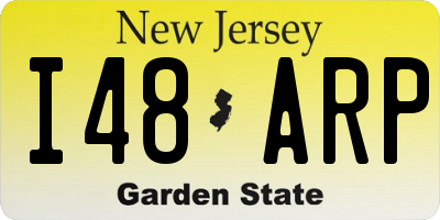 NJ license plate I48ARP