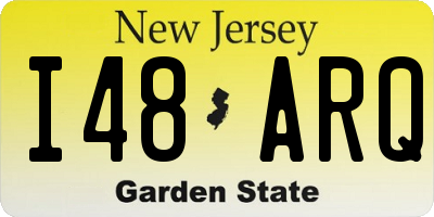NJ license plate I48ARQ