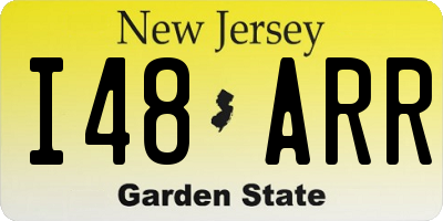 NJ license plate I48ARR