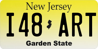 NJ license plate I48ART