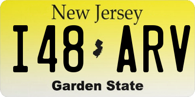 NJ license plate I48ARV