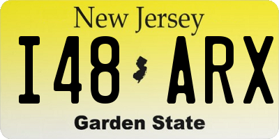 NJ license plate I48ARX