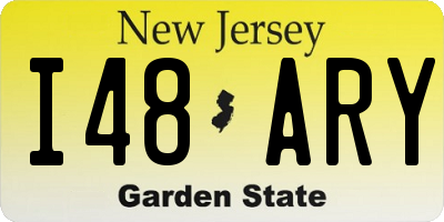 NJ license plate I48ARY