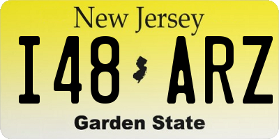 NJ license plate I48ARZ