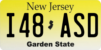 NJ license plate I48ASD