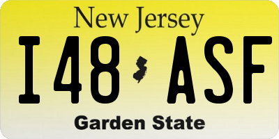 NJ license plate I48ASF