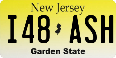NJ license plate I48ASH