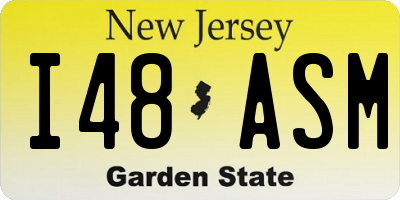NJ license plate I48ASM