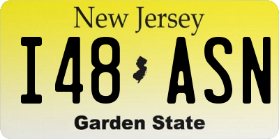 NJ license plate I48ASN