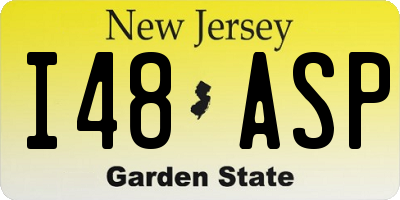 NJ license plate I48ASP
