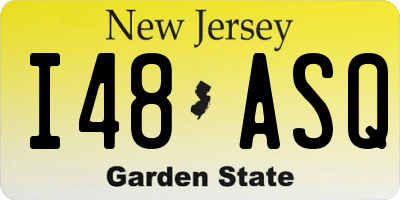 NJ license plate I48ASQ