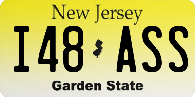 NJ license plate I48ASS