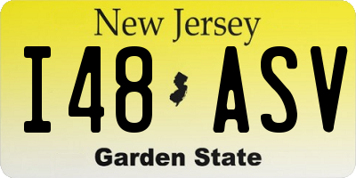 NJ license plate I48ASV