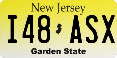 NJ license plate I48ASX