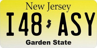 NJ license plate I48ASY
