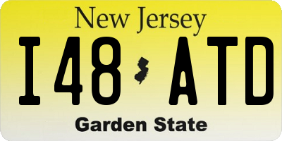 NJ license plate I48ATD
