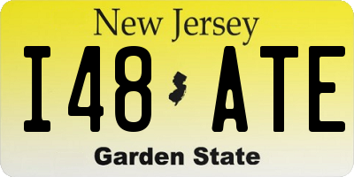 NJ license plate I48ATE