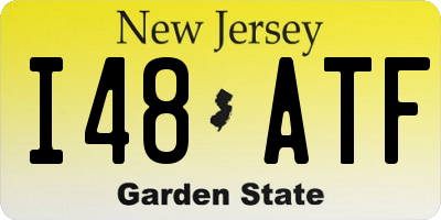 NJ license plate I48ATF