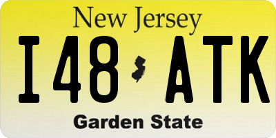 NJ license plate I48ATK