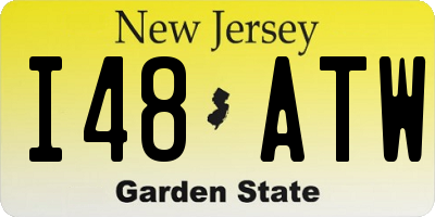 NJ license plate I48ATW