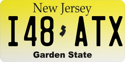 NJ license plate I48ATX
