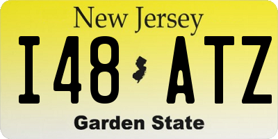 NJ license plate I48ATZ