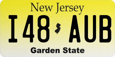 NJ license plate I48AUB