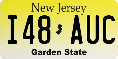 NJ license plate I48AUC