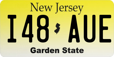 NJ license plate I48AUE
