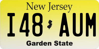 NJ license plate I48AUM
