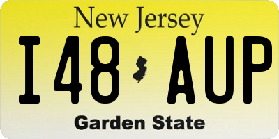 NJ license plate I48AUP
