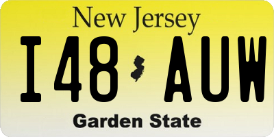 NJ license plate I48AUW