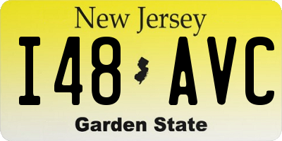 NJ license plate I48AVC