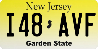 NJ license plate I48AVF