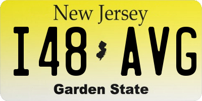 NJ license plate I48AVG