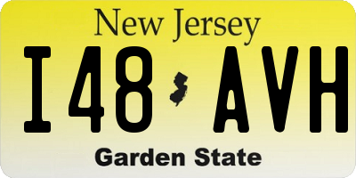 NJ license plate I48AVH