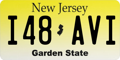 NJ license plate I48AVI