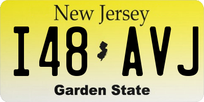 NJ license plate I48AVJ