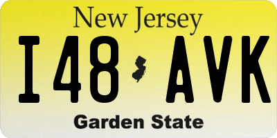NJ license plate I48AVK