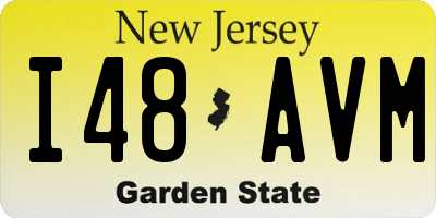 NJ license plate I48AVM