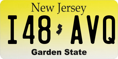 NJ license plate I48AVQ