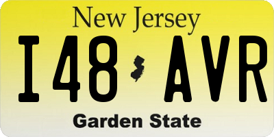 NJ license plate I48AVR