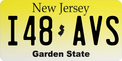 NJ license plate I48AVS