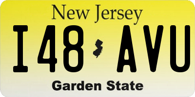 NJ license plate I48AVU